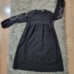 Pompomme girls gray dress size 12